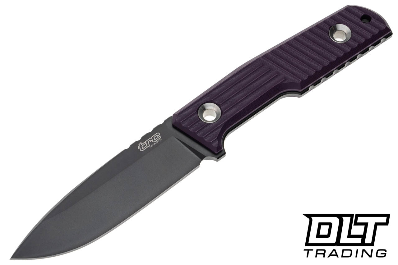 TRC Urban Tactical Elmax - Purple G-10 - DLC Finish - Kydex Sheath