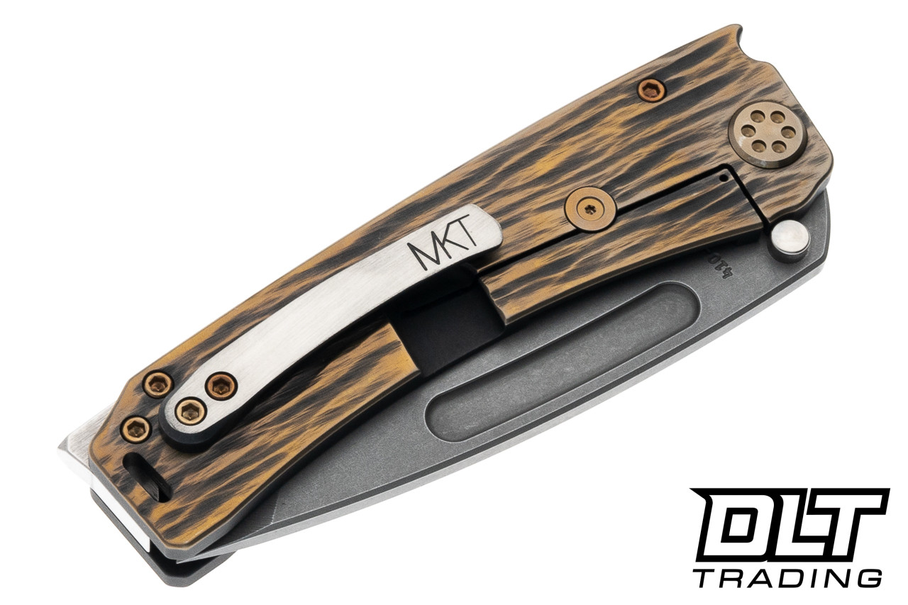 MEDFORD ヴィンテージ コンボ・ペン 14K H-MF Medford Marauder H Tanto - Old School Tumbled MagnaCut - Black