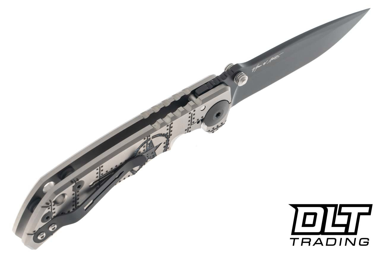 Spartan Blades Harsey Folder - MagnaCut Black Blade - Kilroy - DLT