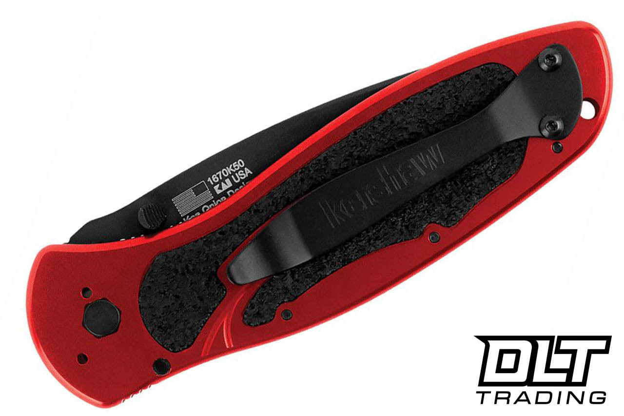 Kershaw Blur 1670K50 50th Anniversary | Red Aluminum Tanto CTS-BDZ1