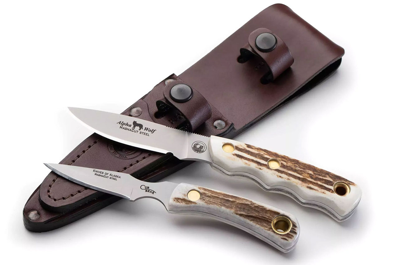 Knives of Alaska Alpha Wolf & Cub Bear Combo - MagnaCut Blade