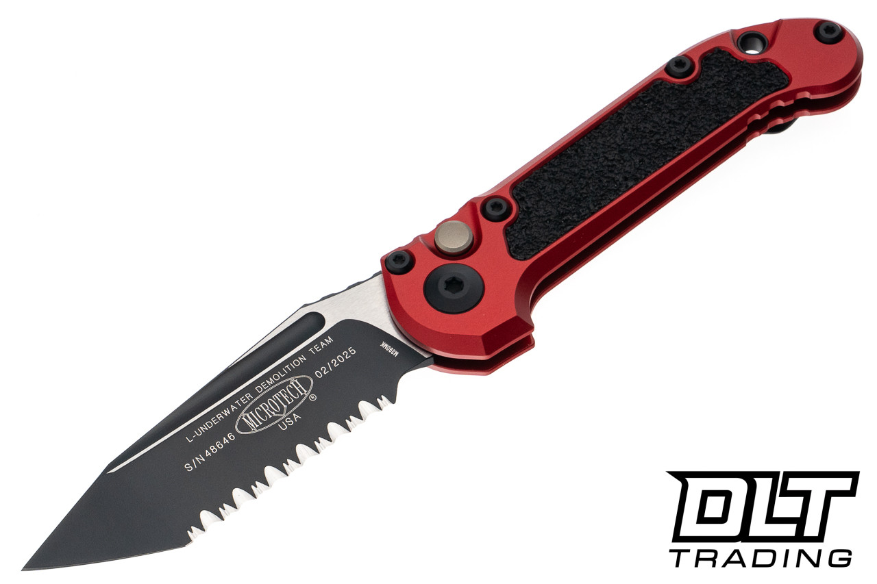 Microtech 1136-3RD LUDT Gen III T/E - Red Handle - Black Blade