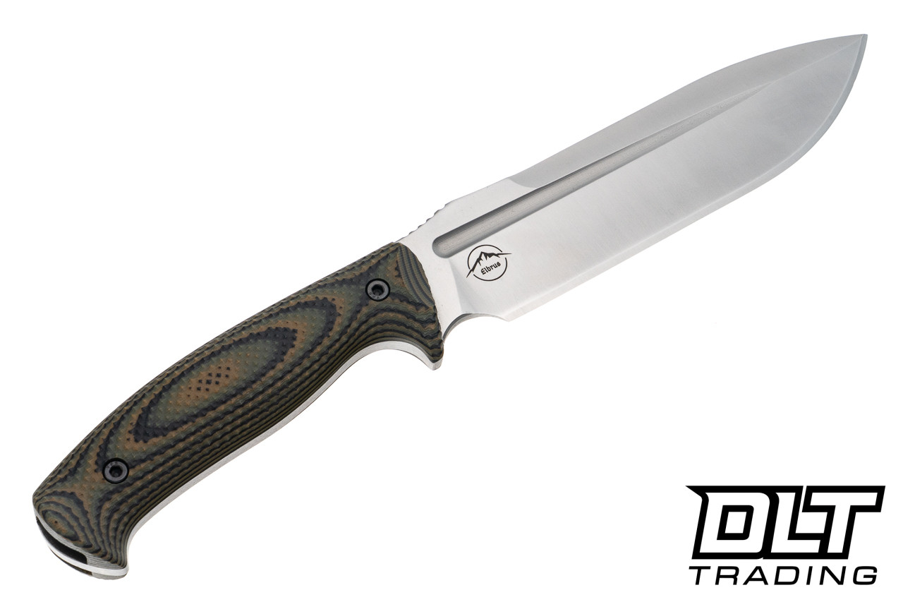 WTG Elbrus Gen 2 - Tree Bark Camo G-10 Gator Grip - K329 Satin
