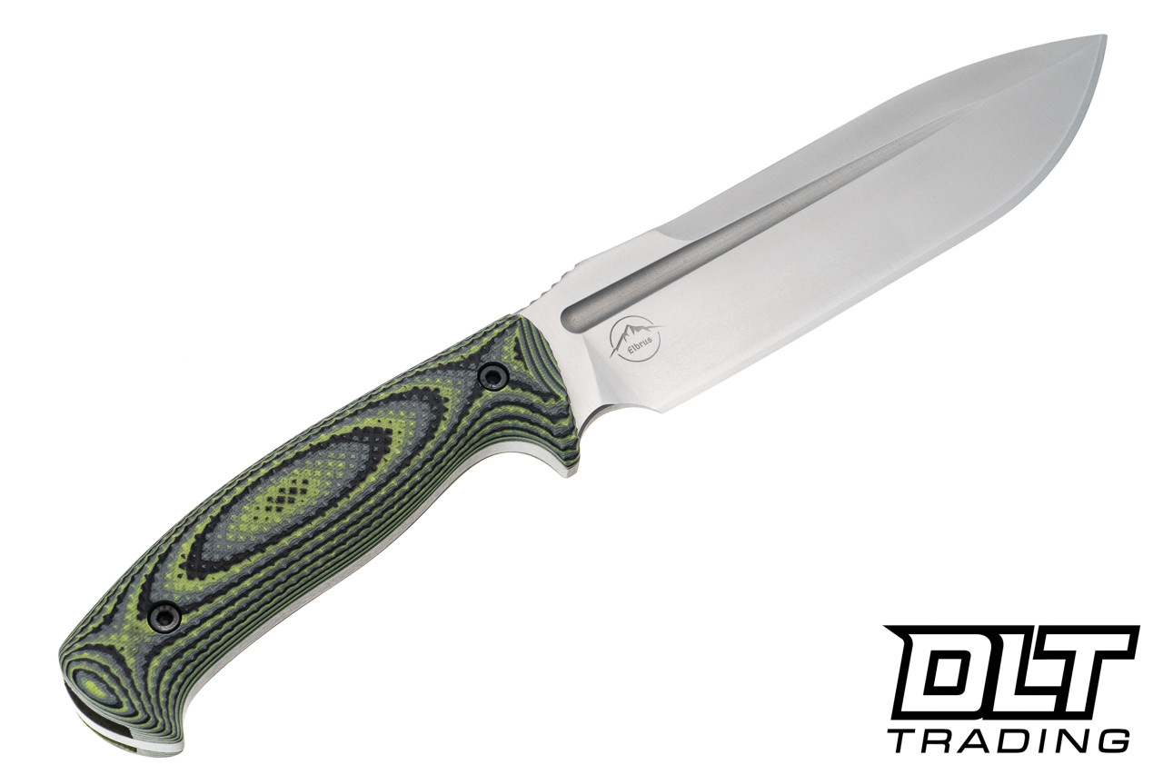 WTG Elbrus Gen 2 - Zombie Green Camo G-10 Gator Grip - K329 Satin