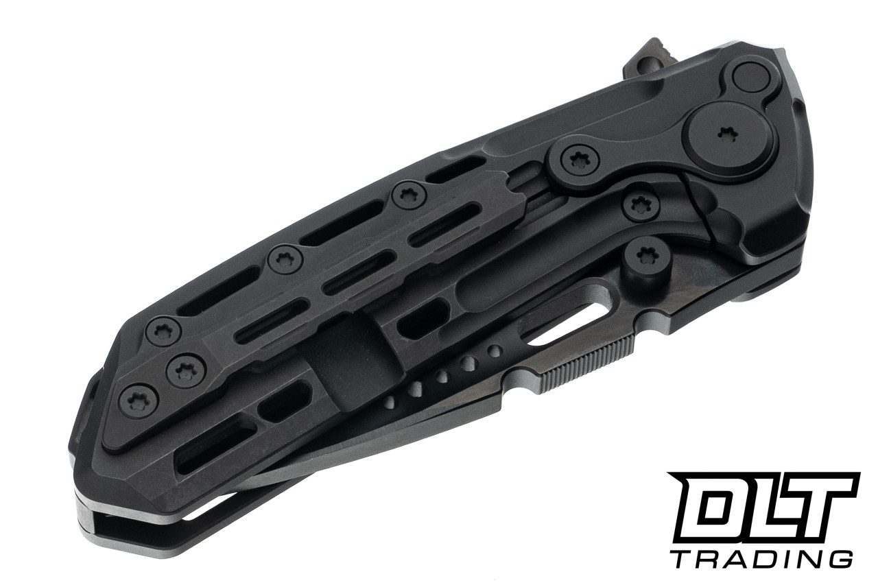 Reate Terminator TX228 - Black DLC Titanium - M390 Black DLC Blade