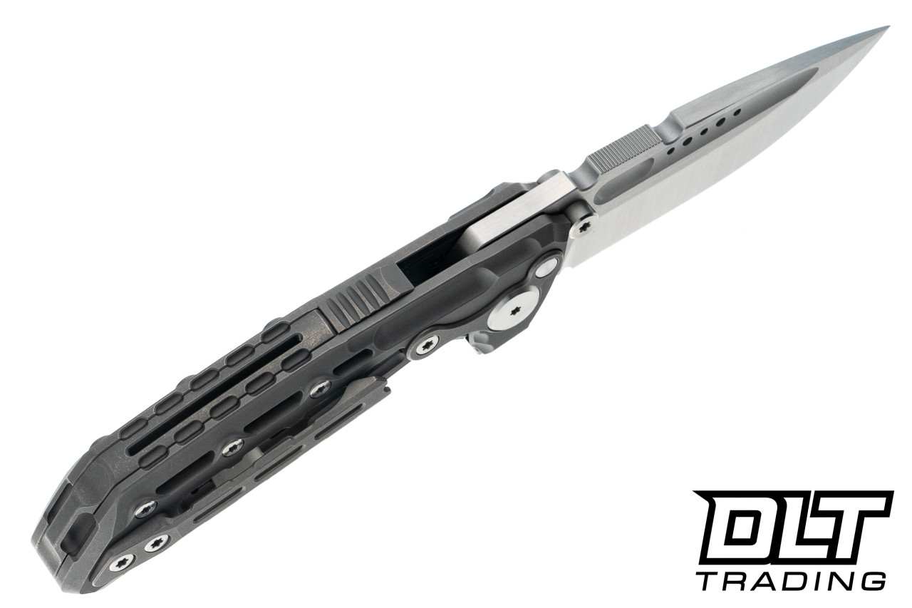 Reate Terminator TX228 - Dark Bead Blasted Titanium - M390 Belt