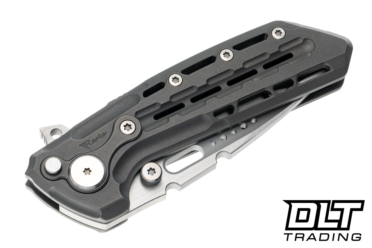 Reate Terminator TX228 - Dark Bead Blasted Titanium - M390 Belt