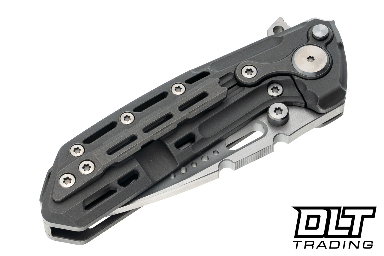 Reate Terminator TX228 - Dark Bead Blasted Titanium - M390 Belt