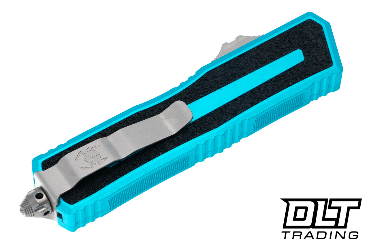 Microtech 1278-10TQ Scarab II Gen III S/E - Turquoise Handle