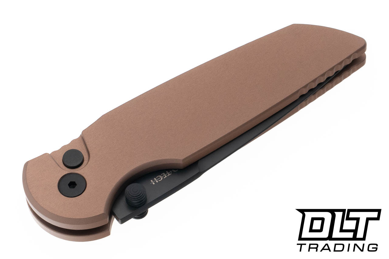 Pro-Tech TR-3 Integrity Manual - FDE Handle Black DLC S35VN