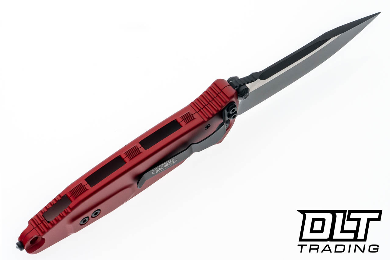 Microtech 160-1RD Socom Elite S/E - Red Handle - Black Blade - DLT