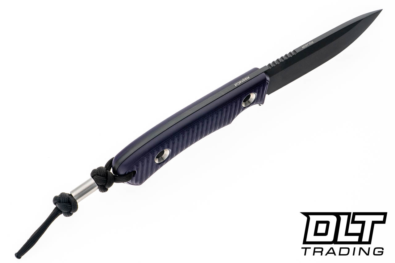TRC Polheim - Purple G-10 - DLC MagnaCut Blade - Kydex Sheath