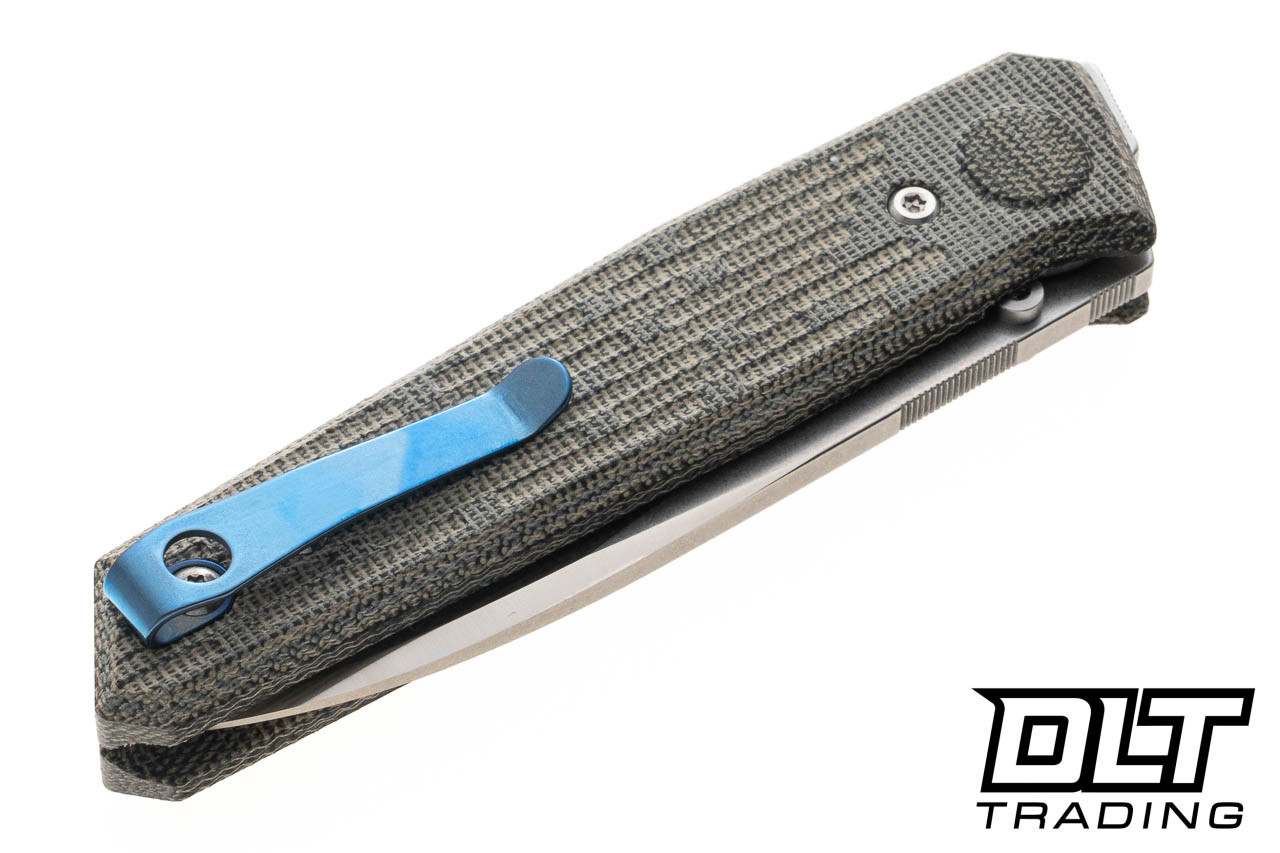 Reate PL-6 - Green & Black Micarta - Belt Satin Nitro-V Blade