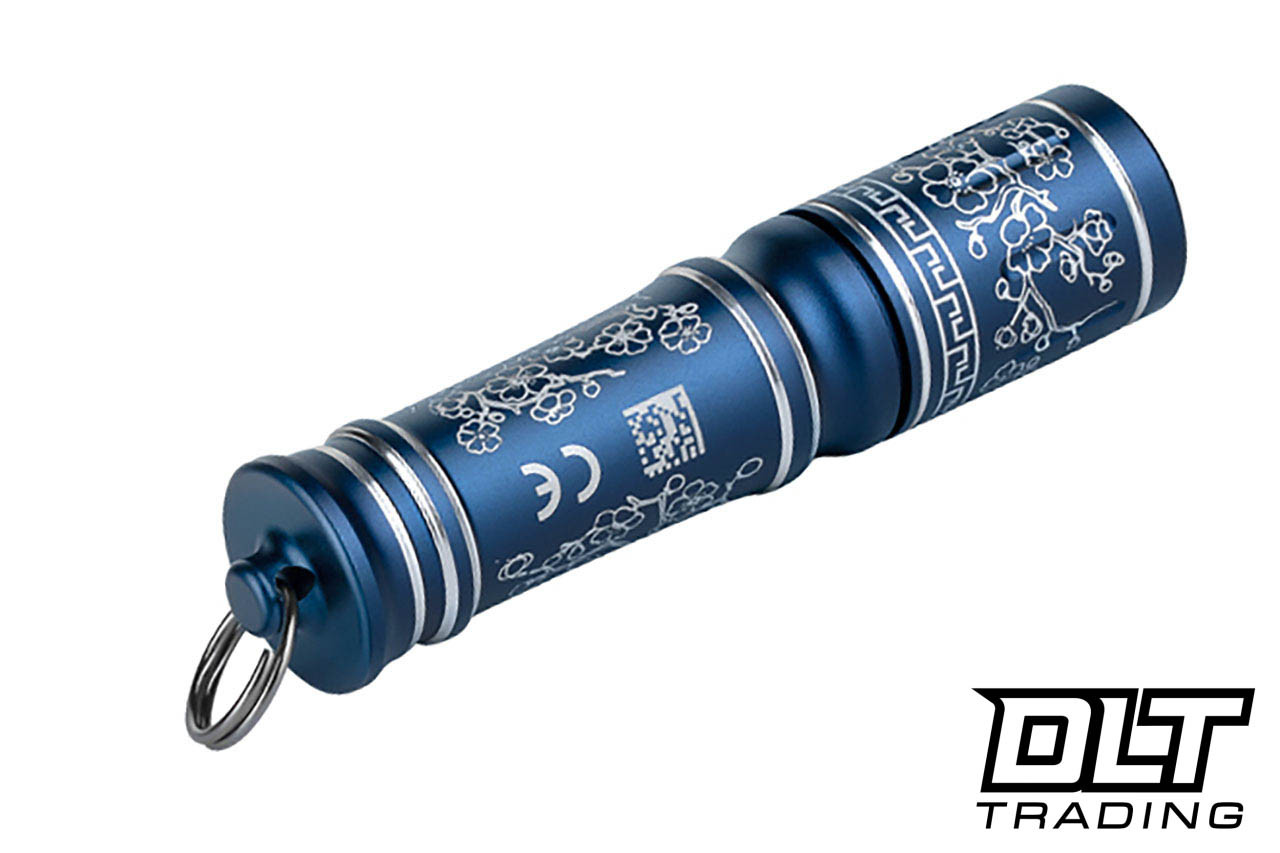 Olight i3E EOS Keychain Flashlight - Blue Porcelain - DLT Trading