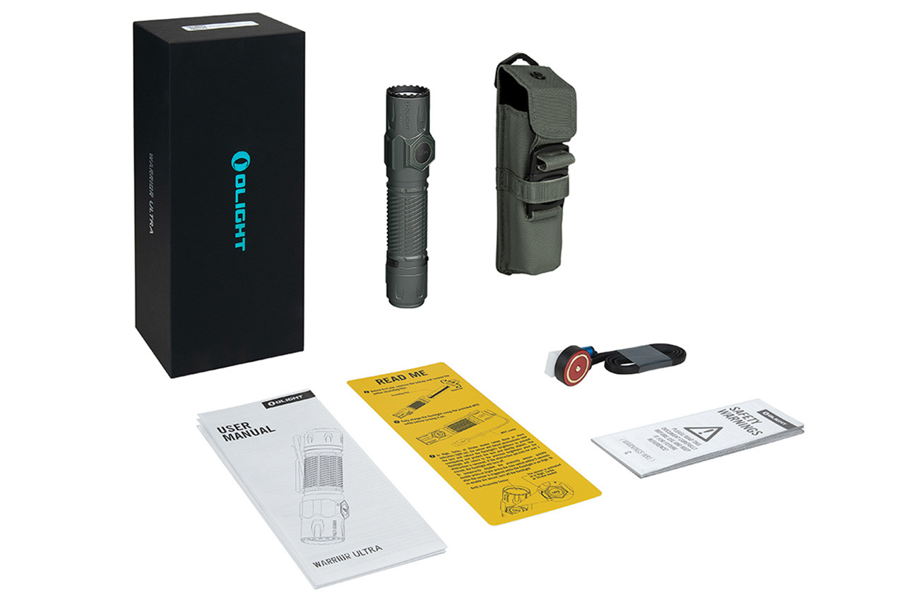 Olight Warrior Ultra 2500 Lumens Tactical Flashlight - Stealth