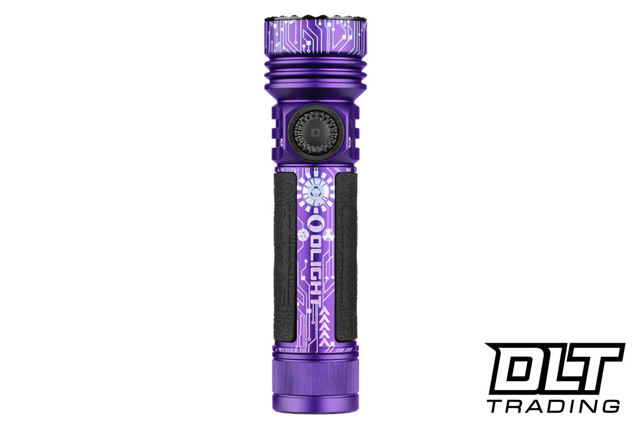 Olight Seeker 4 Pro High Power Flashlight - Cyber Violet - Cool