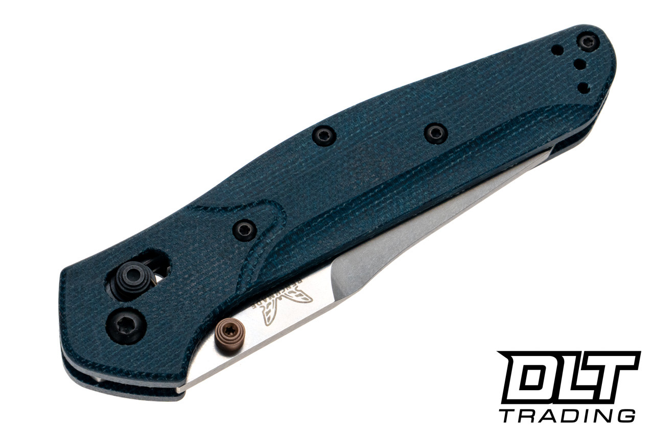 Benchmade 940-04 Osborne - Blue Denim Micarta - Reverse Tanto M390