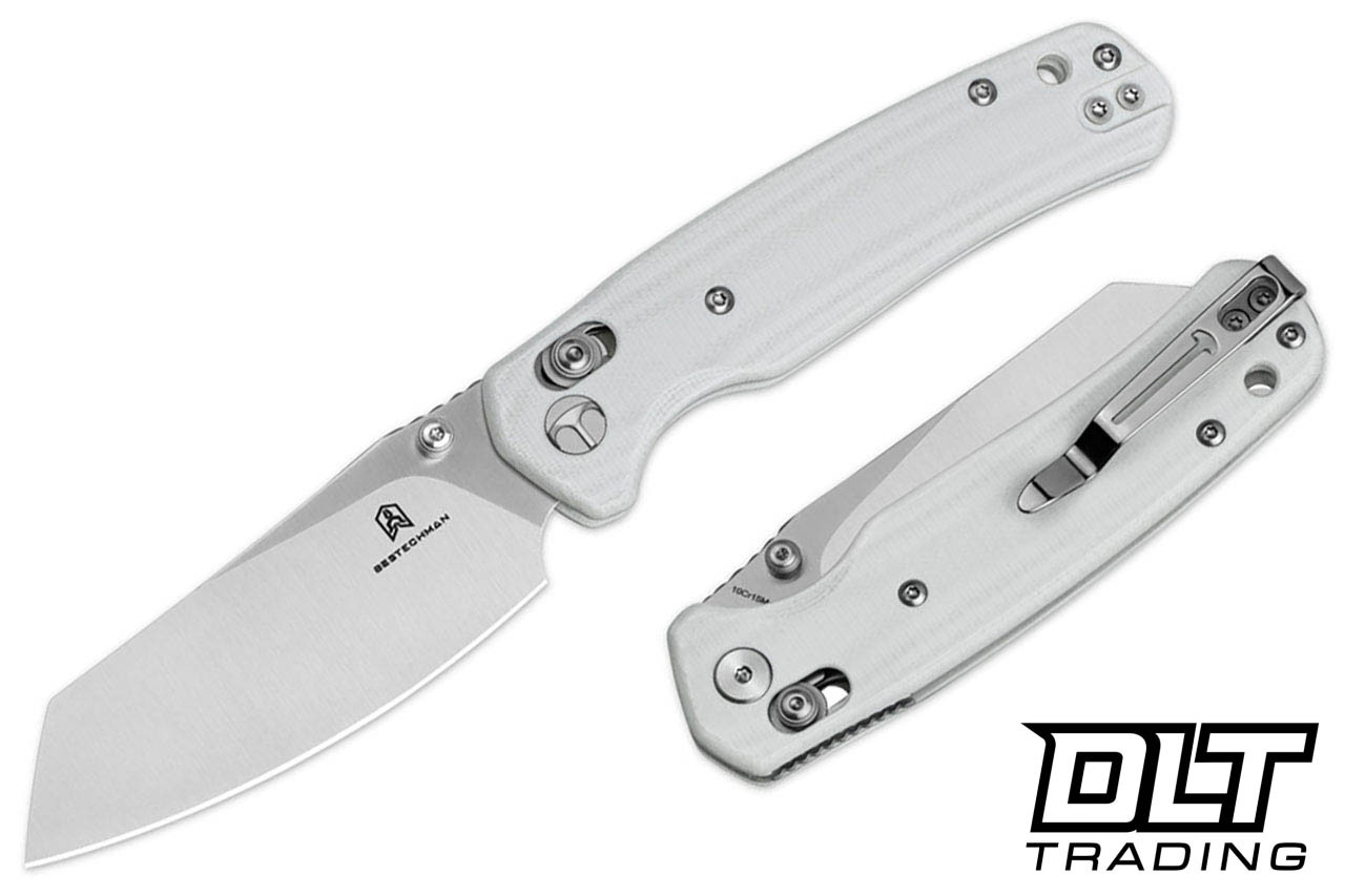 Bestechman Cicada's Wing B-Lock - White G-10 - DLT Trading