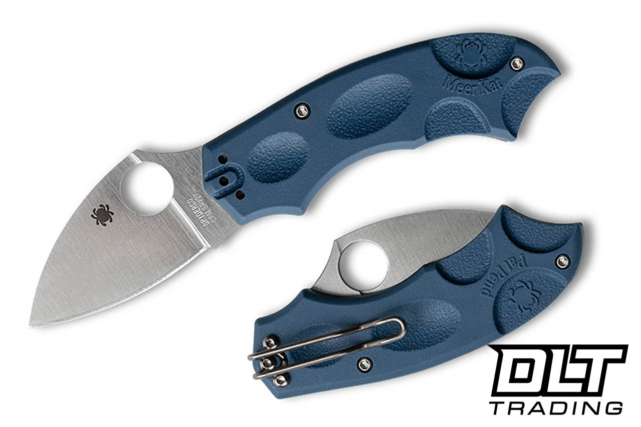 Spyderco C64PCBL Meerkat SPY27 - Cobalt Blue FRN
