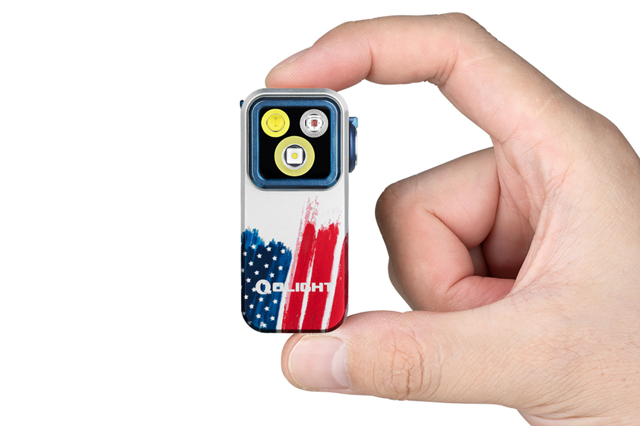 Olight Oclip Pro Clip on Flashlight with Floodlight & Red Light