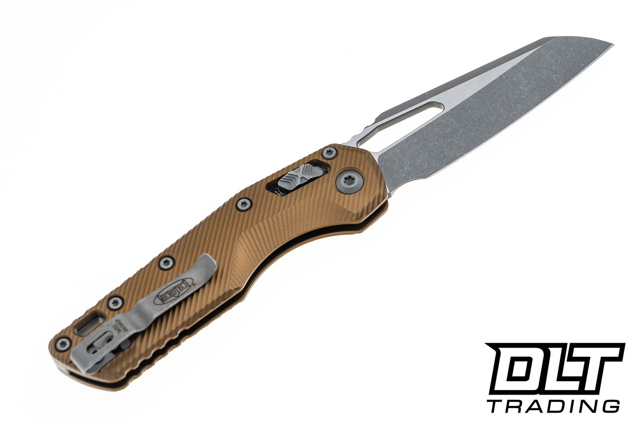 Microtech 210-10APFLTA MSI S/E - Tan Fluted Handle - Apocalyptic