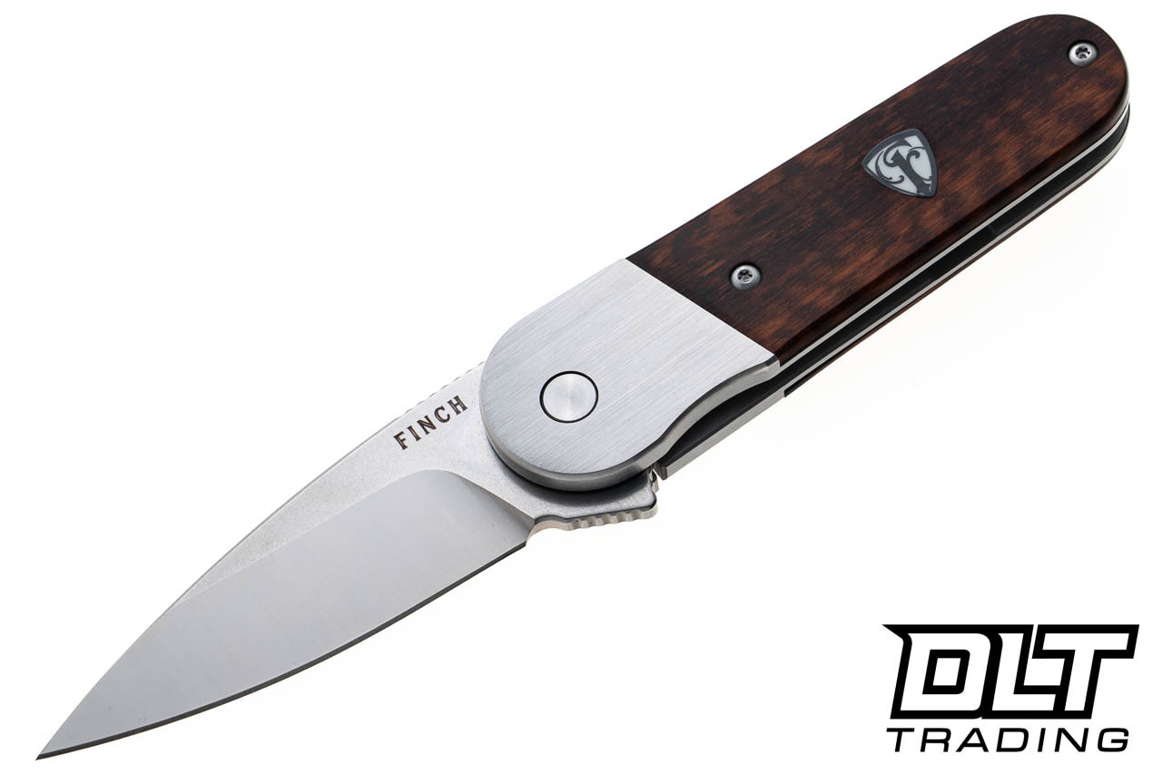 Finch Cherry Bomb - Snakewood - 154CM Stone & Satin Blade - DLT