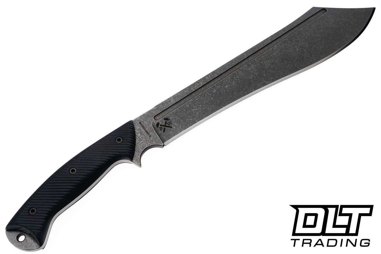 英語SLG DARK BLADES WTG Warhammer SK85 Dark Washed Blade - Black Grip - Black Kydex