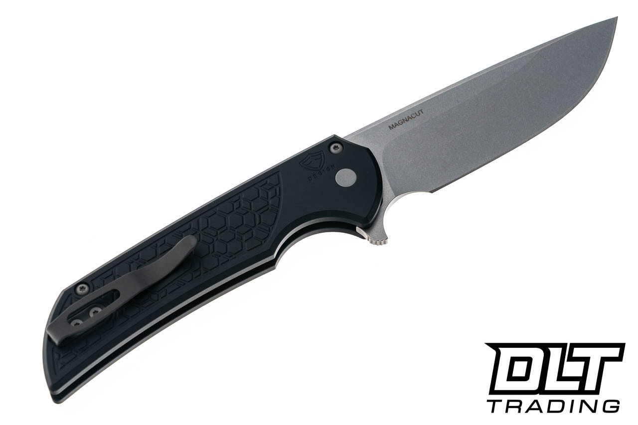 Pro-Tech Mordax Black Gridlock - MagnaCut Button Lock Knife