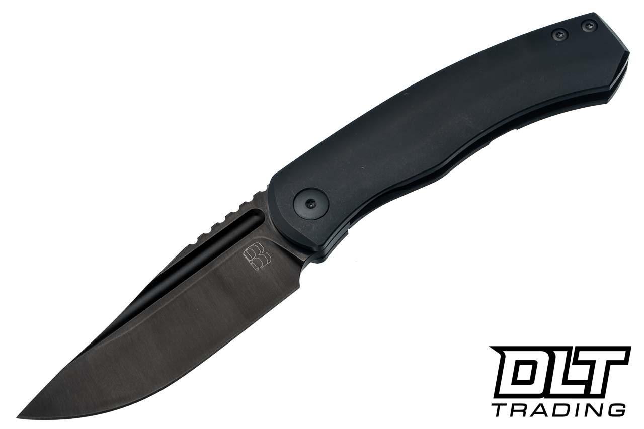 BergBlades Alpha - MagnaCut Polished Stonewash Black DLC Blade