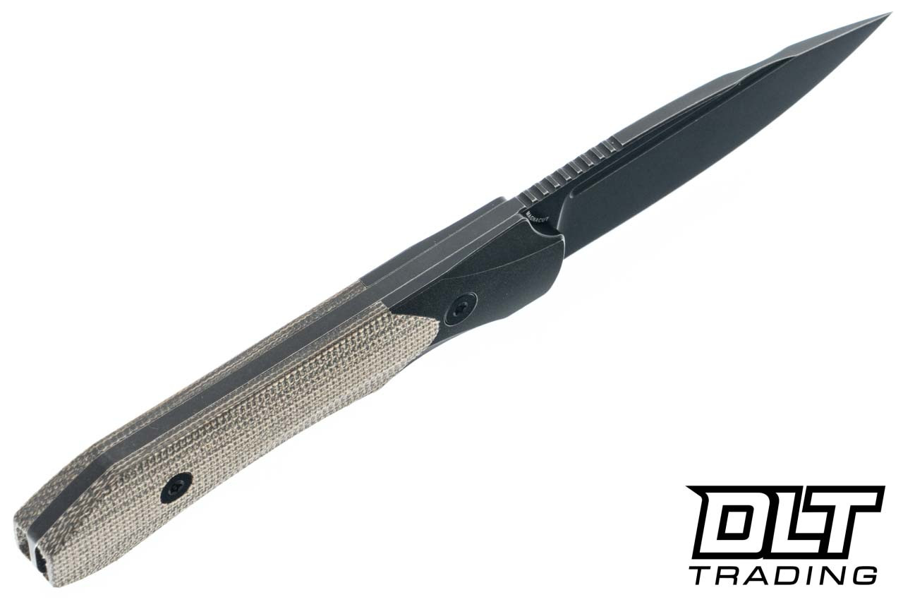 Griffin X Limited MagnaCut - Blackwash - Green Canvas Micarta