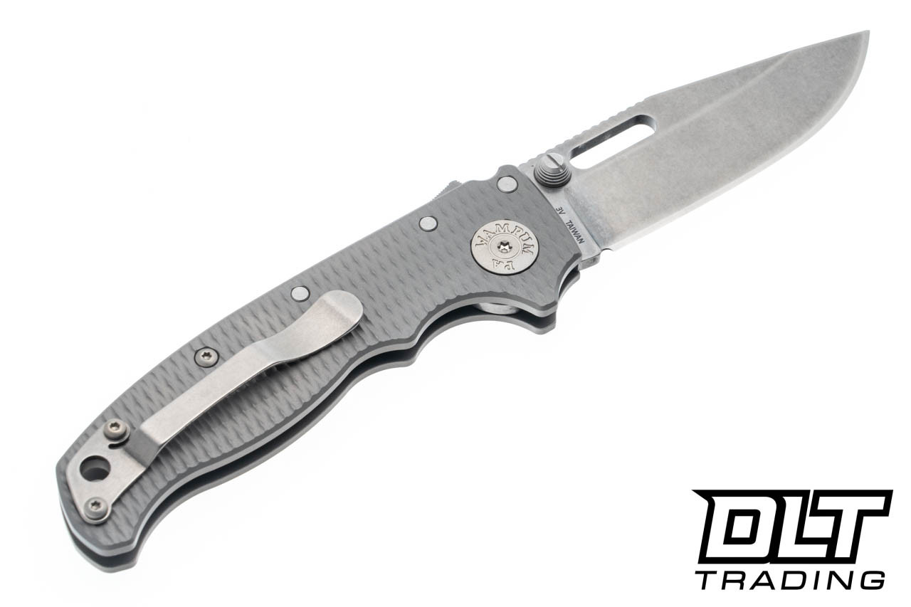 Demko AD20.5 3V - Clip Point - Milled Titanium - DLT Trading