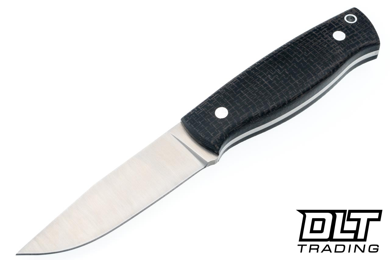 Nordic Knife Forester 100 - Black Micarta - 14C28N Blade - Flat