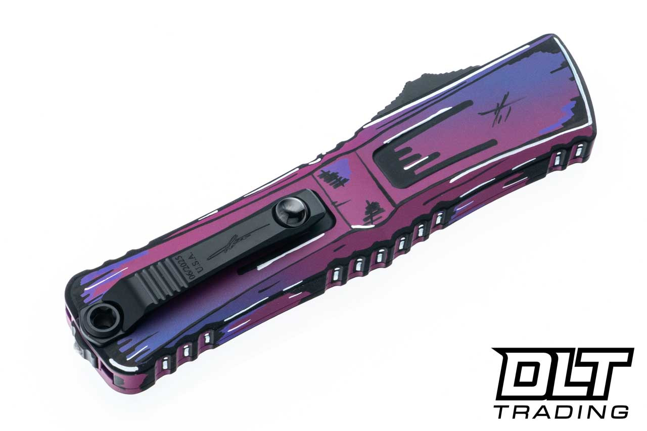 Microtech 1143-1PUCOMICS Combat Troodon Gen III S/E - Purple Comic