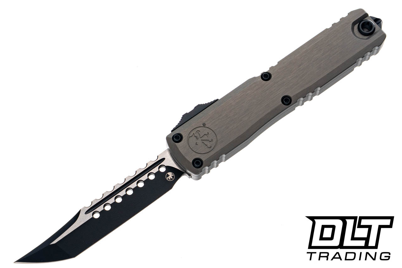 Microtech 1119-1NCS Ultratech ZBP Hellhound - Natural Clear Handle