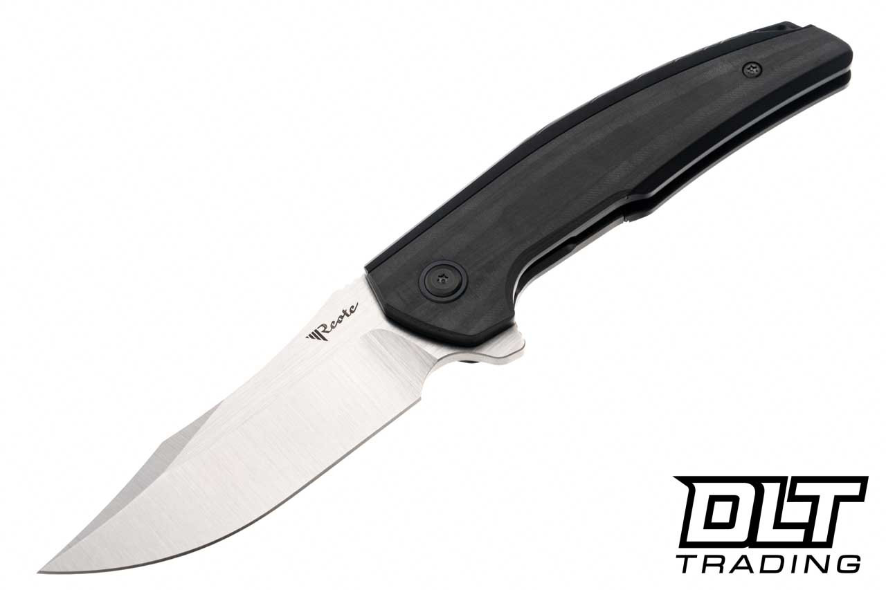 Reate Jack Jr. - Black Aluminum - Carbon Fiber Inlay - Belt Satin