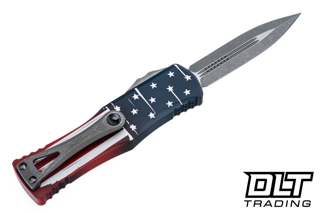 Microtech 702-10APFLAGS Hera D/E Signature Series - Flag Handle