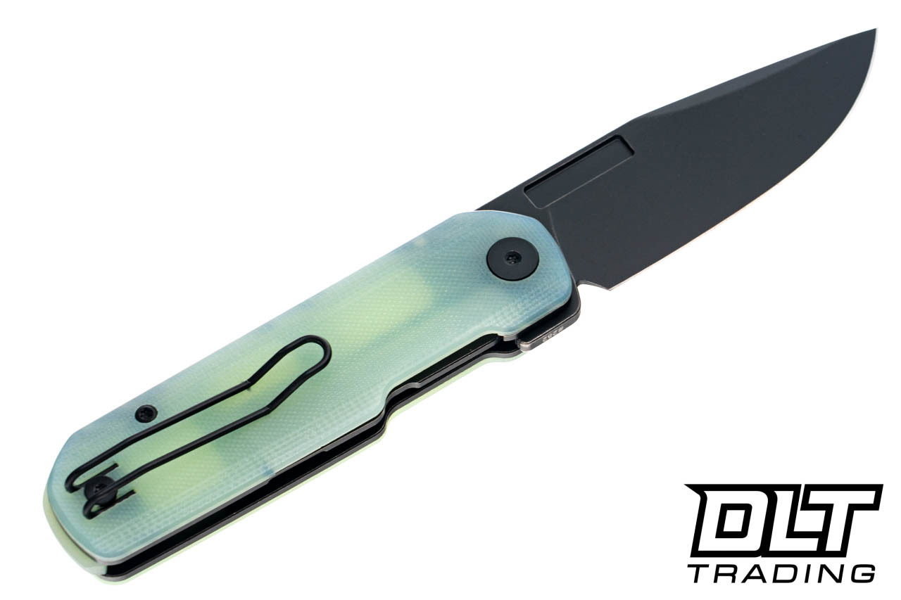 Vero Engineering Avid 1 - Jade G-10 - S45VN Blackwash Blade - DLT
