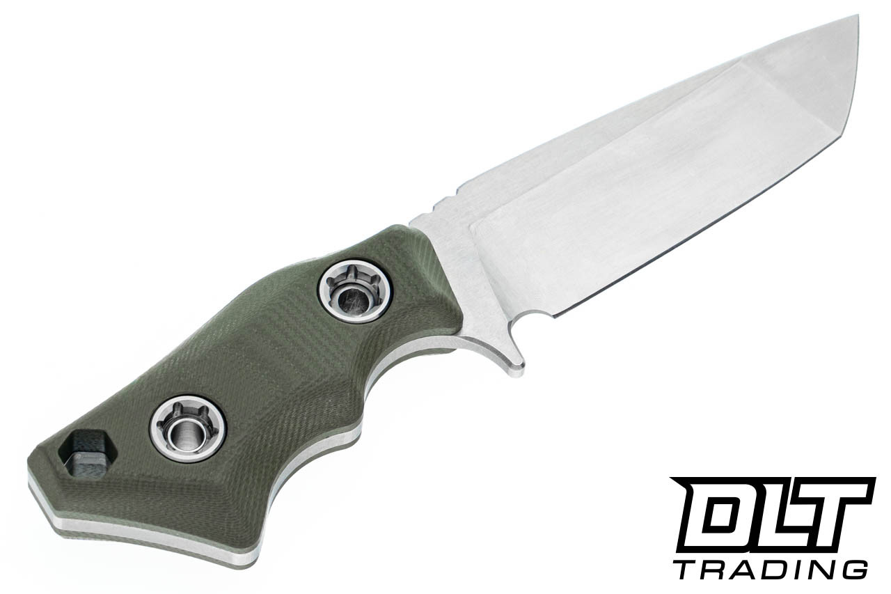Medford Micro Tanto Pro Series - Tumbled 20CV - OD Green G-10 - OD