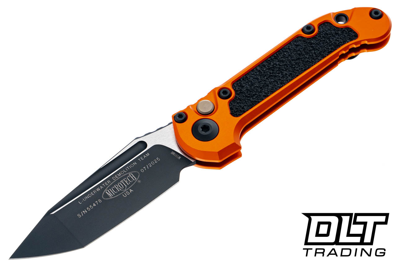 Microtech 1136-1OR LUDT Gen III T/E - Orange Handle - Black Blade