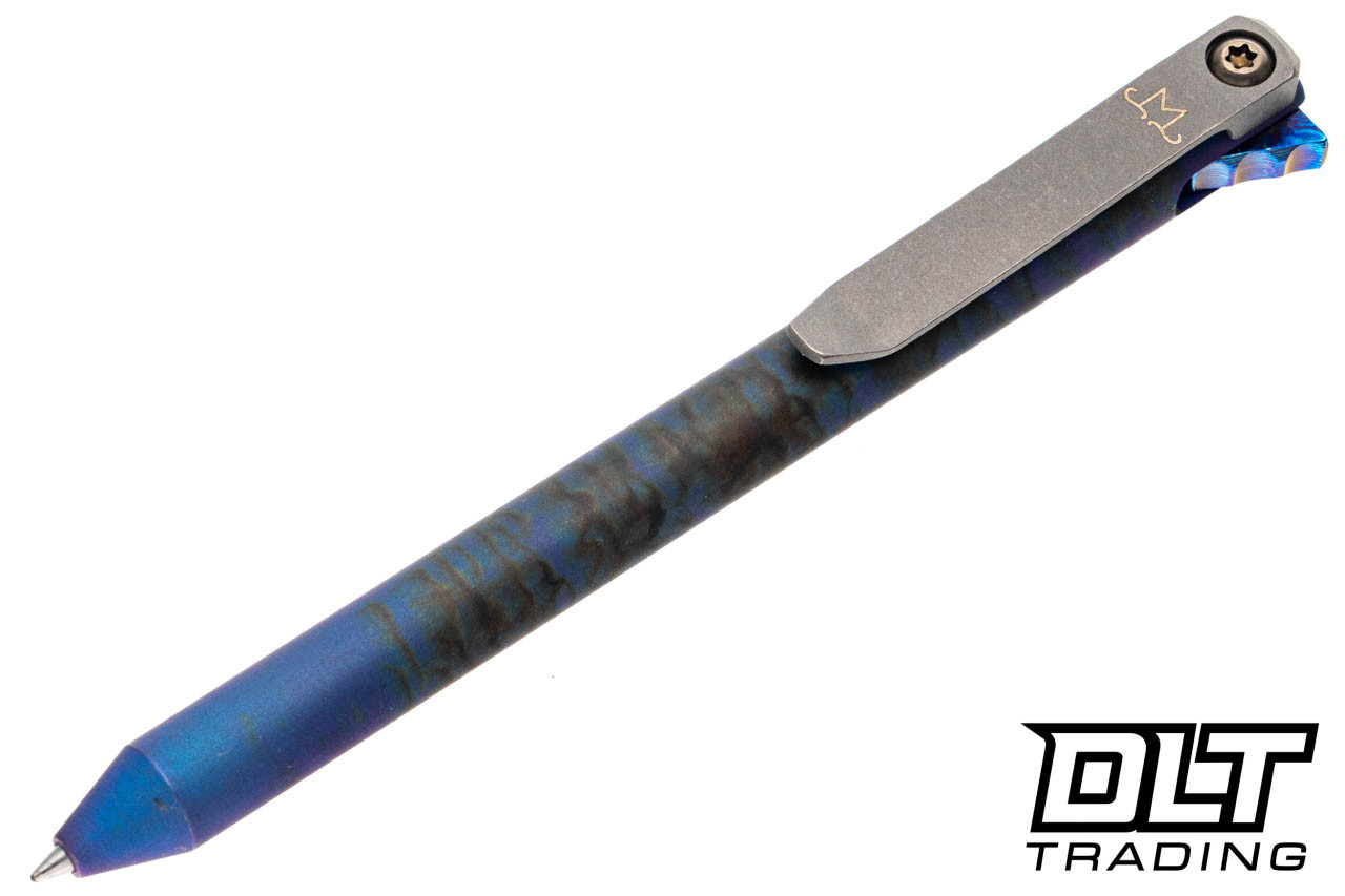 Maverick Customs FU Pen - Titanium - Timascus Flipper #3