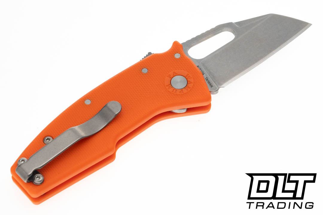 Demko Nano-Shark AUS10A Shark Foot Blade - Orange GRN - DLT Trading