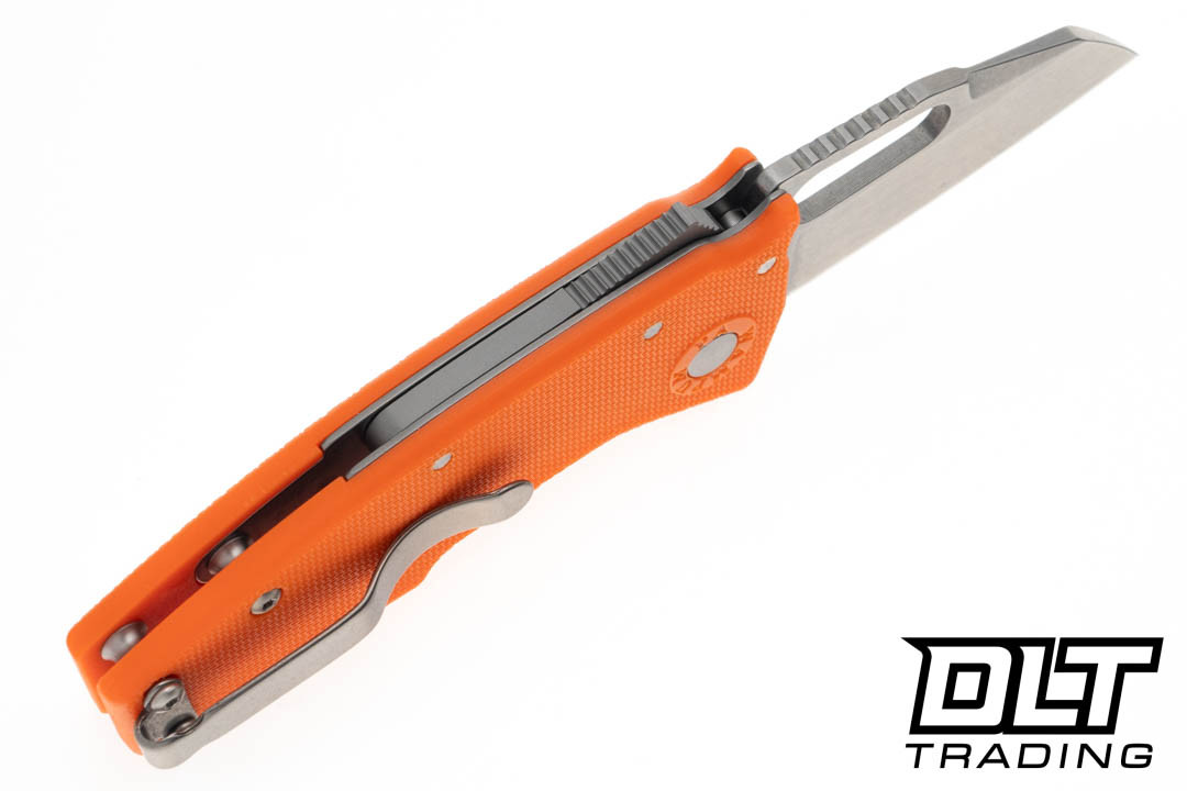 Demko Nano-Shark AUS10A Shark Foot Blade - Orange GRN - DLT Trading