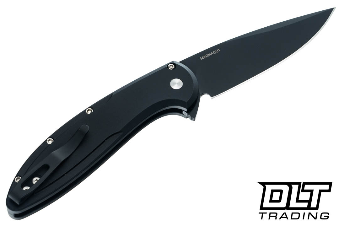 Pro-Tech Cambria 2 Flipper - Black Handle - Maple Inlay - Black