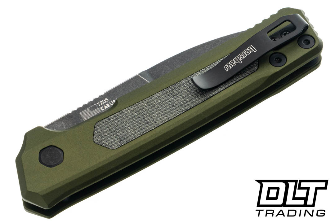 Kershaw Launch 22 - 7205 Olive Green Aluminum - Black Canvas