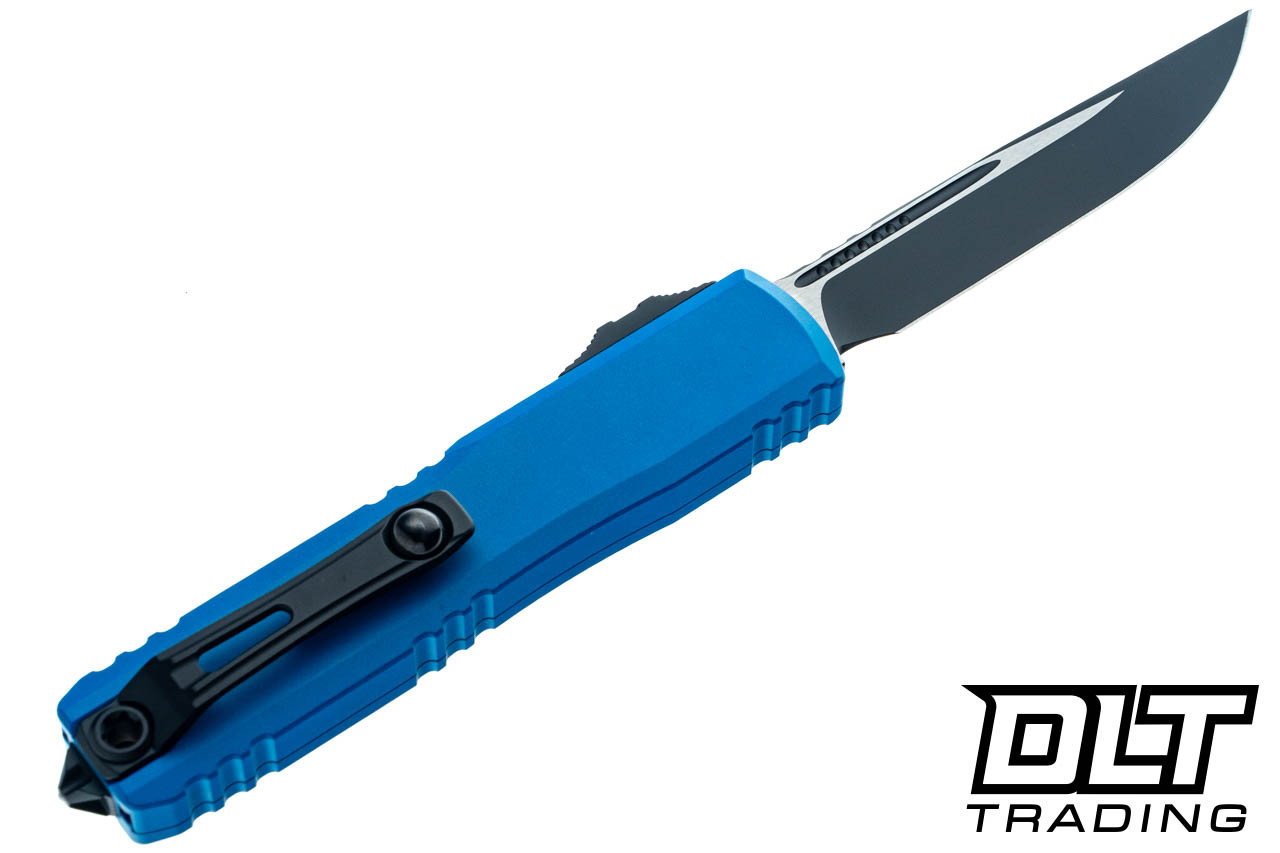 Microtech 1121-1BL Ultratech ZBP S/E - Blue Handle - Black Blade