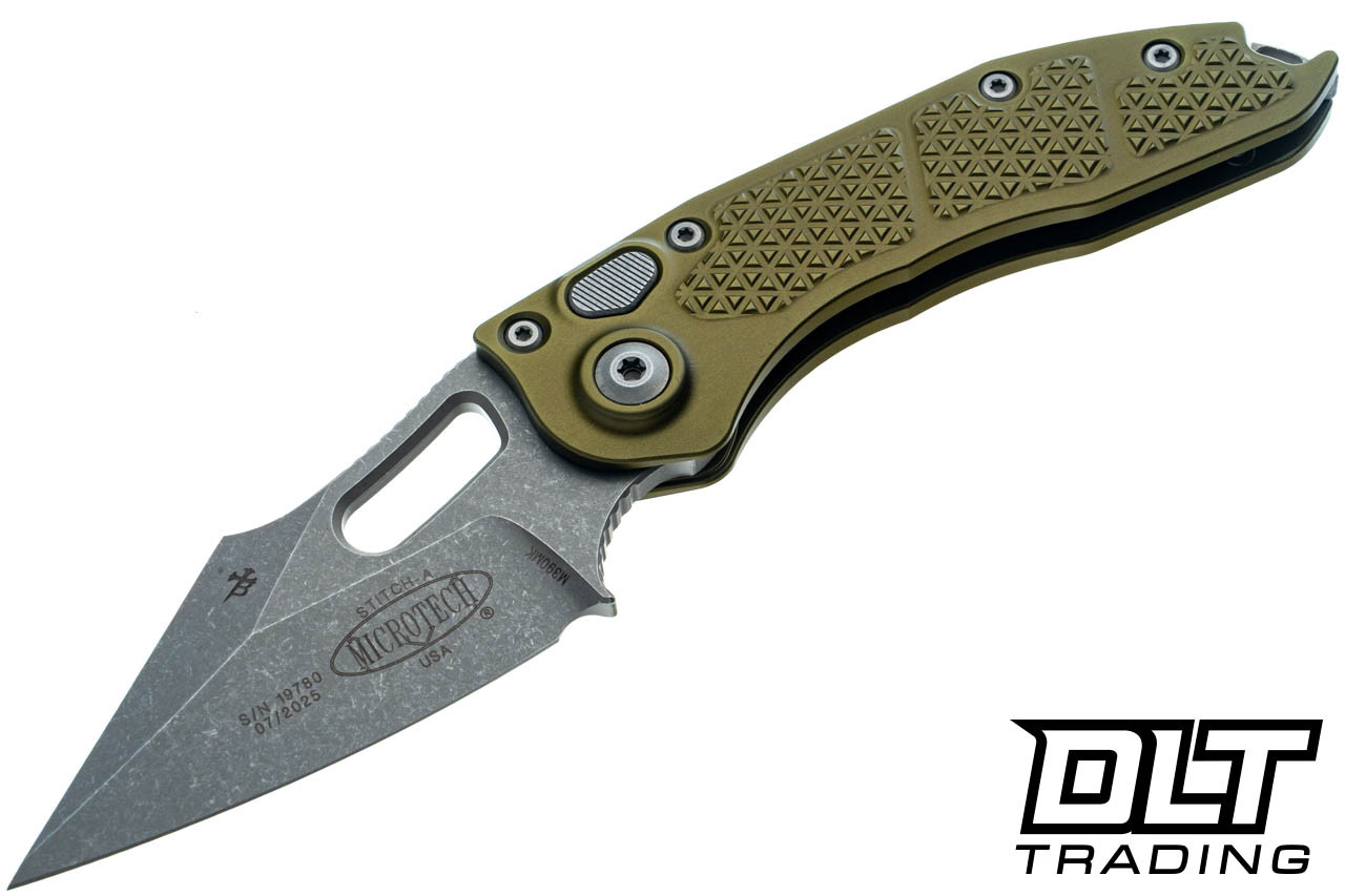 Microtech 169-10APOD Stitch S/E - OD Green Handle - Apocalyptic