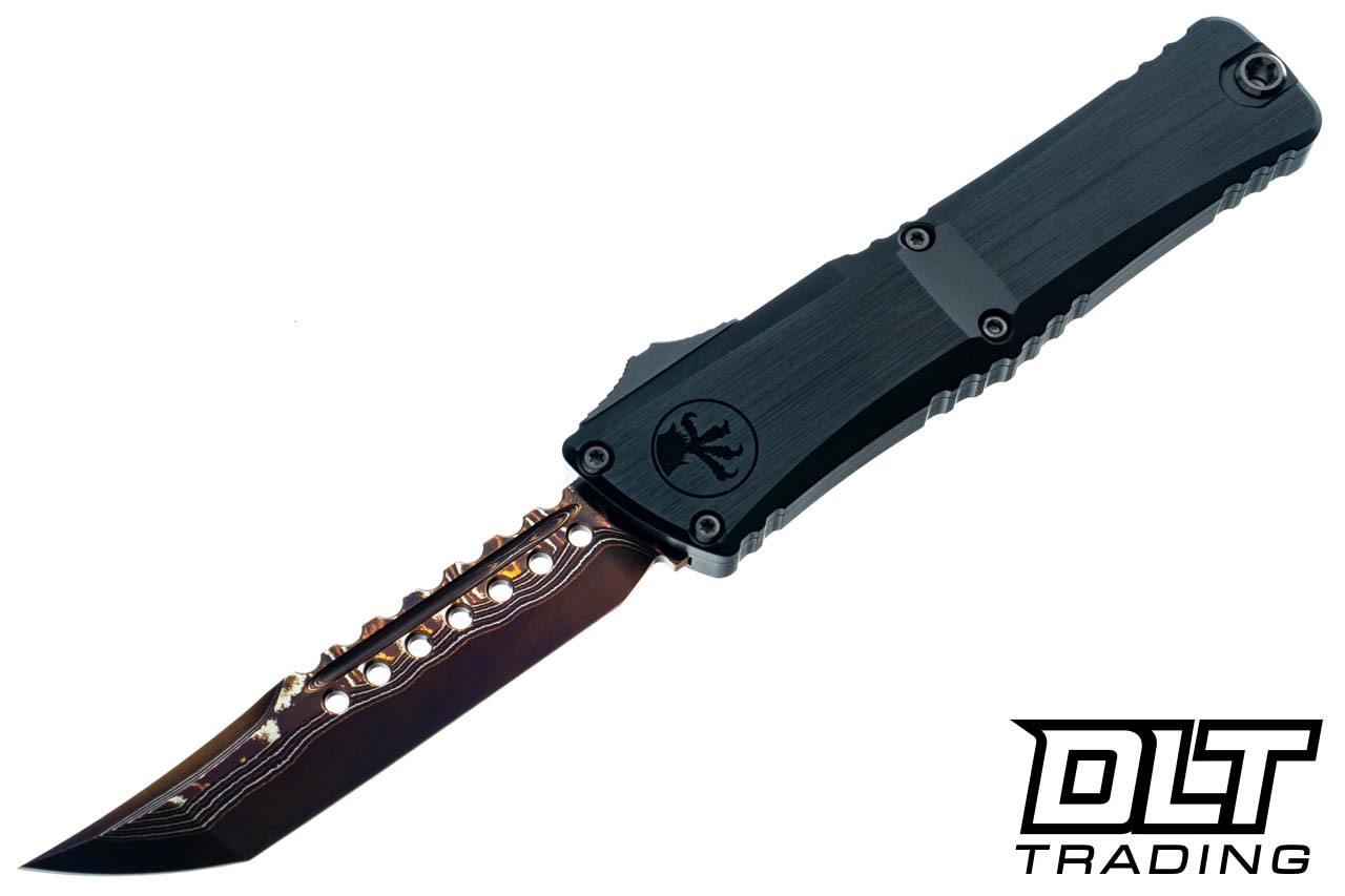 Microtech 1219-16MS3 Combat Troodon LT Hellhound - Blued Baker