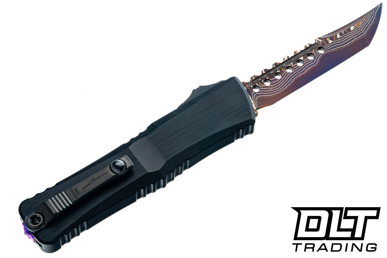 Microtech 1219-16MS3 Combat Troodon LT Hellhound - Blued Baker