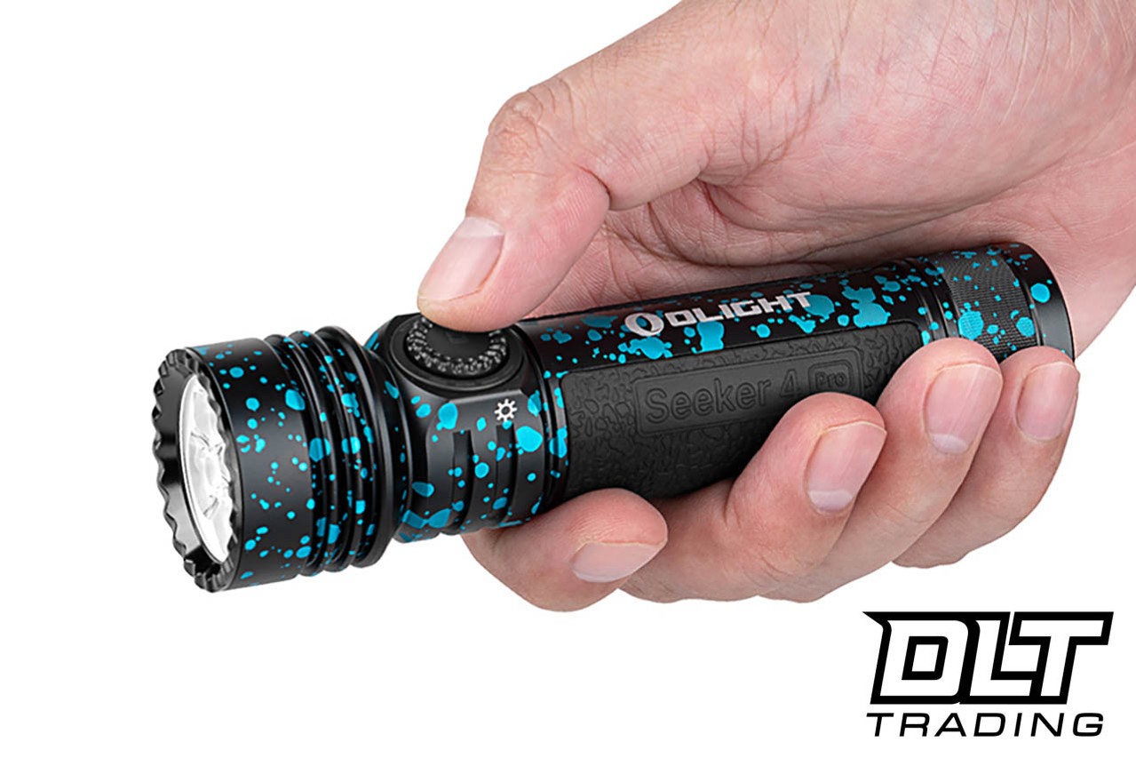 Olight Seeker 4 Pro High Power Flashlight - Deep Ocean - Cool