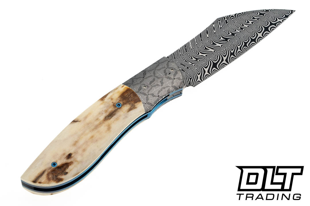 Milan Mozolic Custom Wharncliffe Turkish Twist - Mosaic Damscus